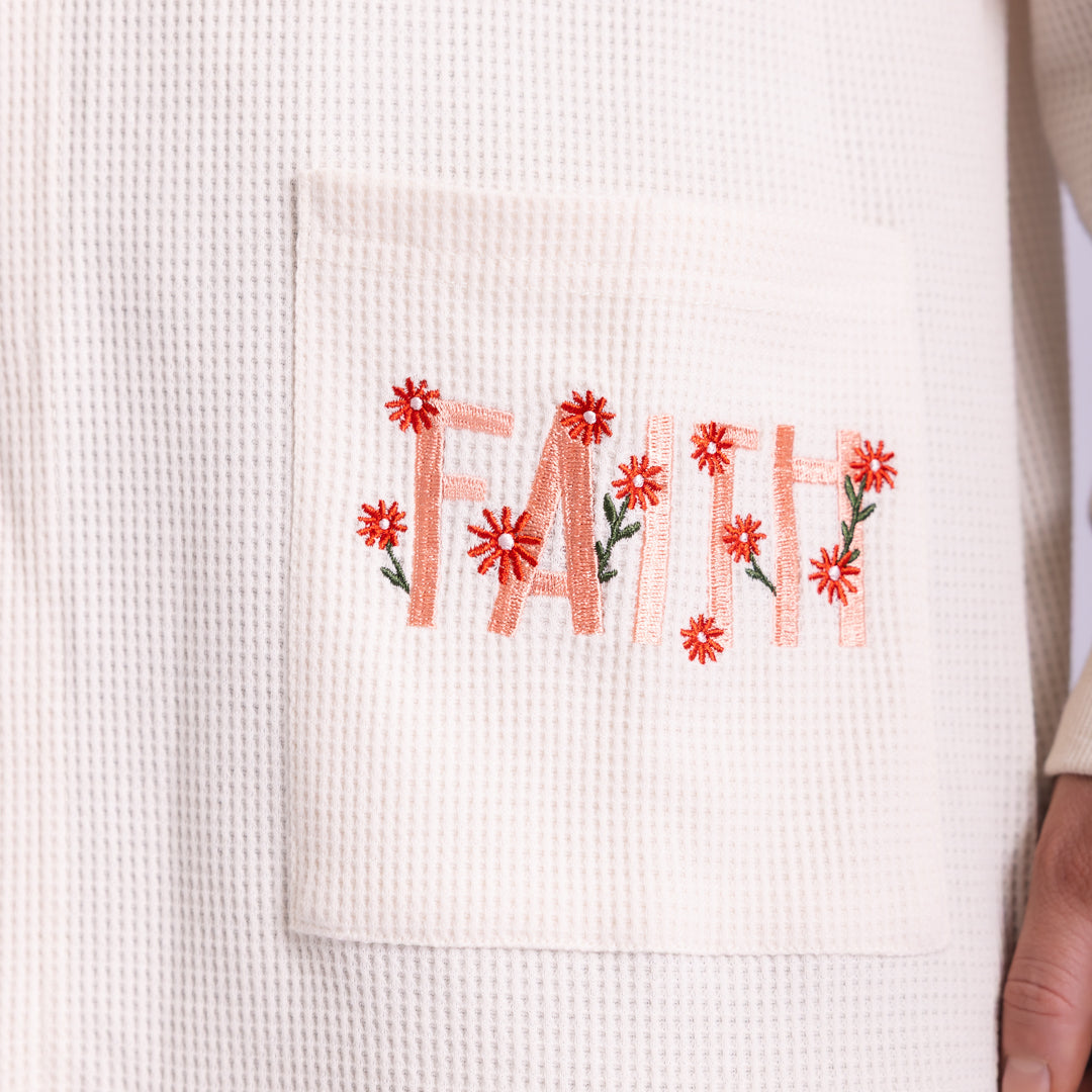 Faith Waffle Knit Cardigan
