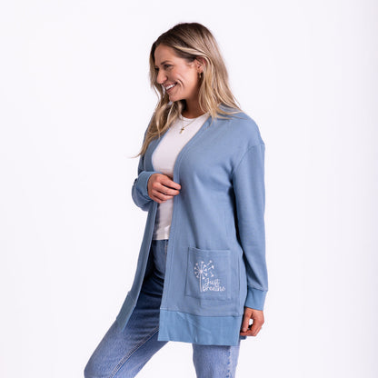 Just Breathe Waffle Knit Cardigan
