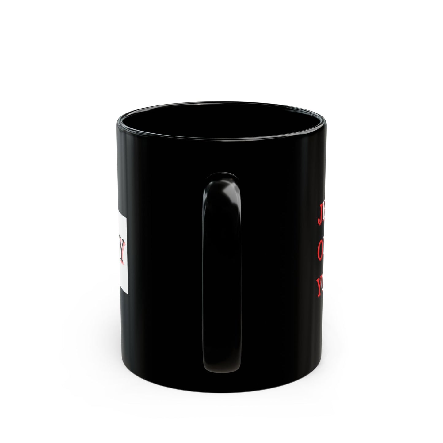 JOY Black Ceramic Mug — Motivational Coffee Cup (11oz & 15oz)