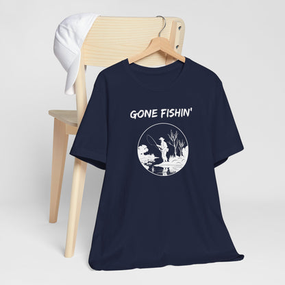 Gone Fishin' Tee — 'Fishers of Men' Christian Fishing T-Shirt