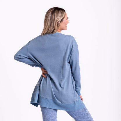 Just Breathe Waffle Knit Cardigan