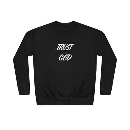 Trust God Sweatshirt — Christian Crewneck with Psalm 118:8 Back Quote