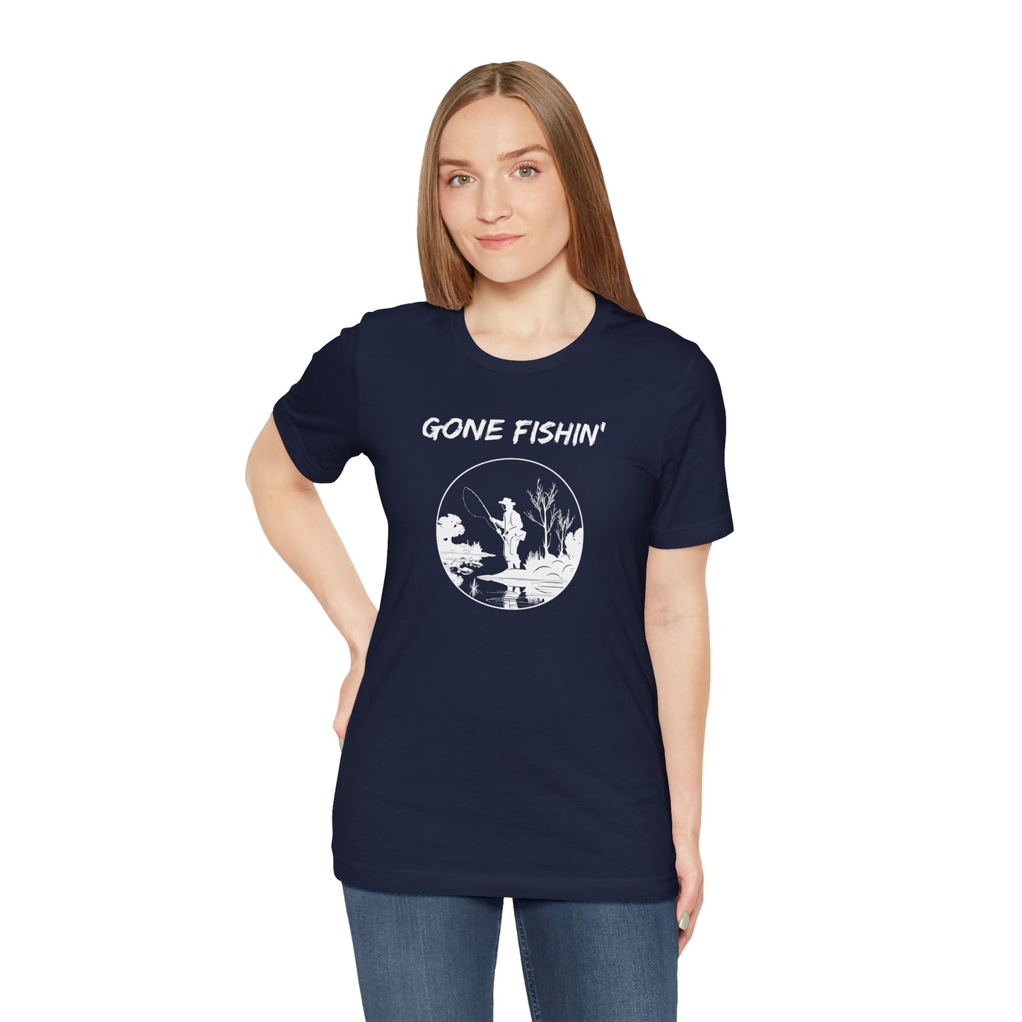 Gone Fishin' Tee — 'Fishers of Men' Christian Fishing T-Shirt
