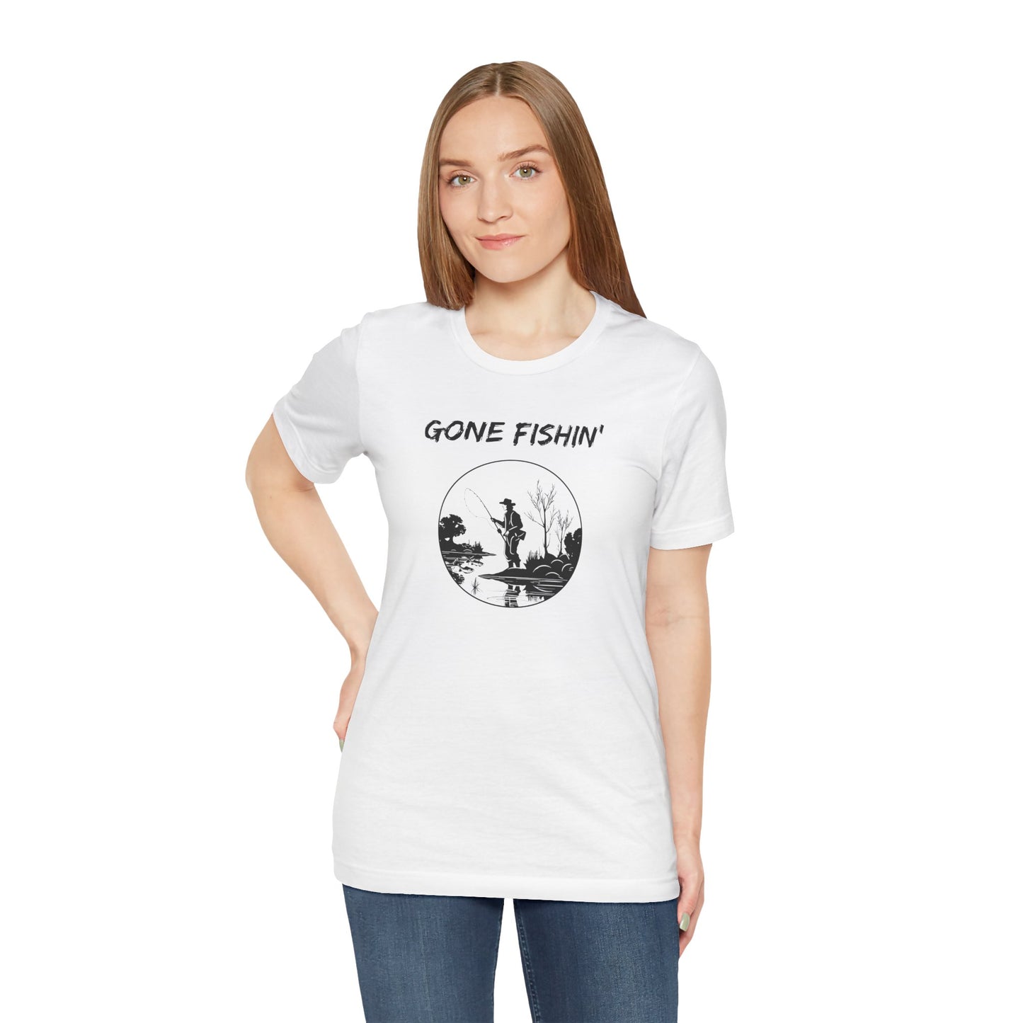 Gone Fishin' Tee — 'Fishers of Men' Christian Fishing T-Shirt