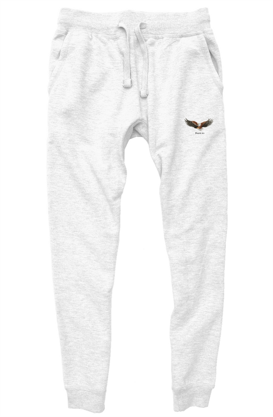 Under His Wings Sweatpants (Black text)
