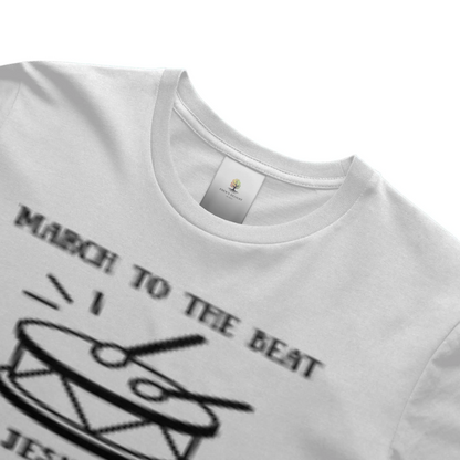 unisex t shirt drum white