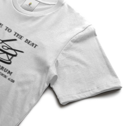 unisex t shirt drum white