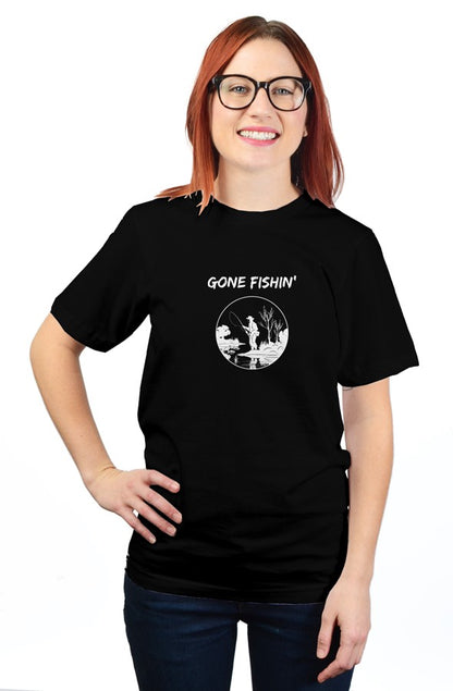 unisex t shirt GONE FISHING