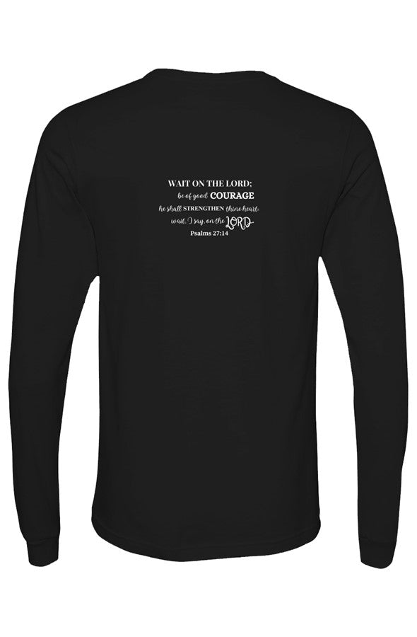 Bella Canvas Long Sleeve T Shirt wait in strength