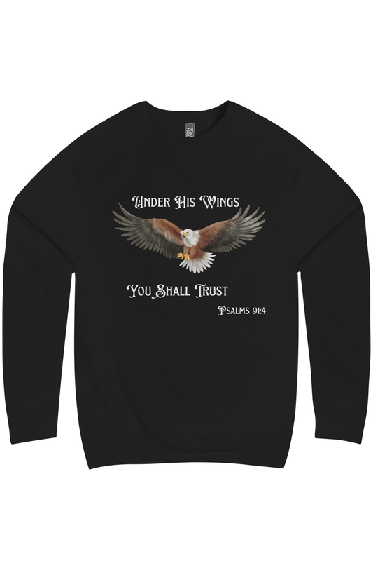 Under His Wings Christian Sweatshirt