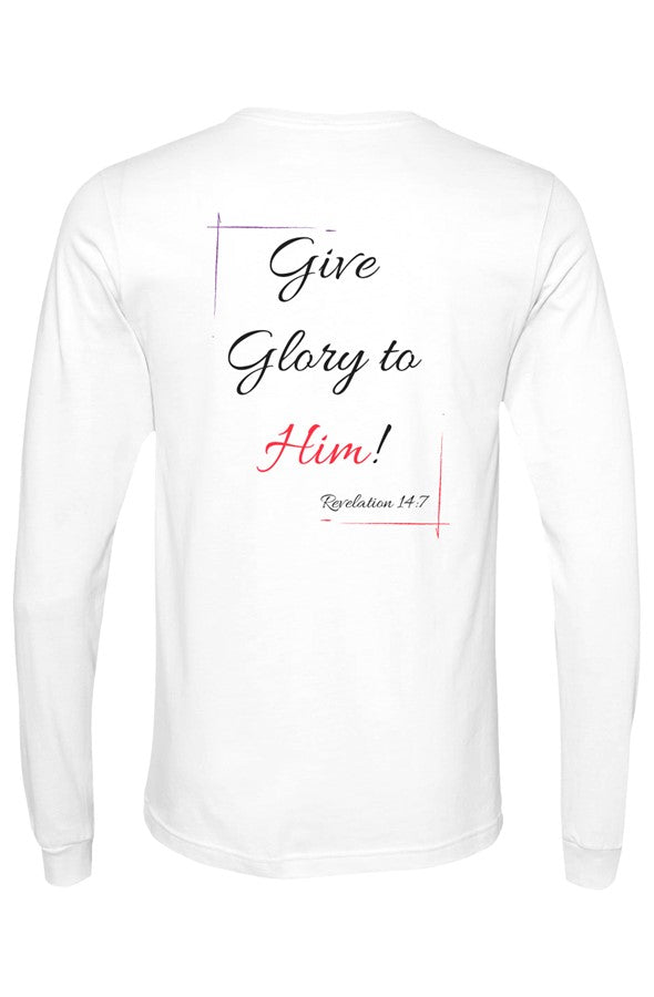 Christian long sleeve shirts with Fear God faith-inspired graphic design