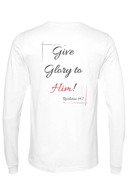 Christian long sleeve shirts with Fear God faith-inspired graphic design