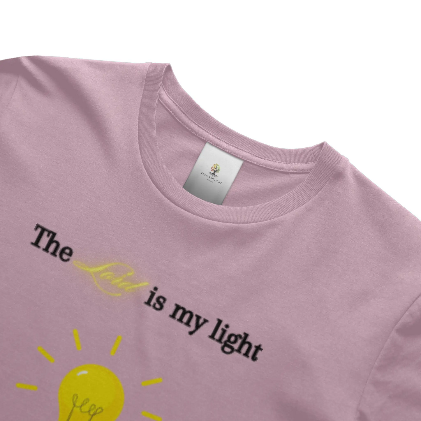 Christian T-Shirts with Lord Is My Light faith-inspired graphic design