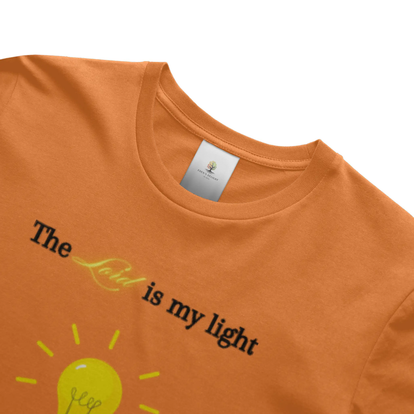 Christian T-Shirts with Lord Is My Light faith-inspired graphic design