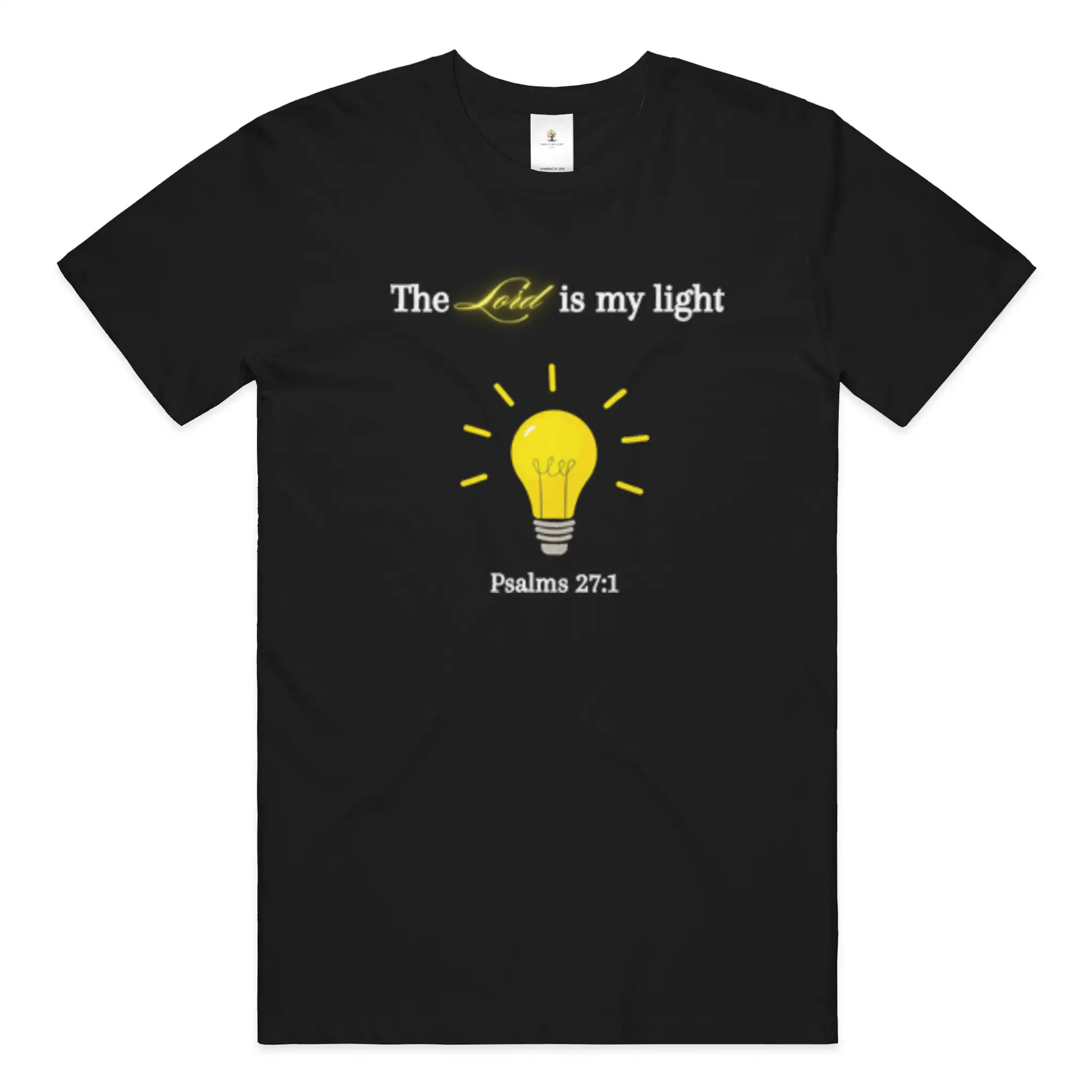 Christian T-Shirts with Lord Is My Light faith-inspired graphic design