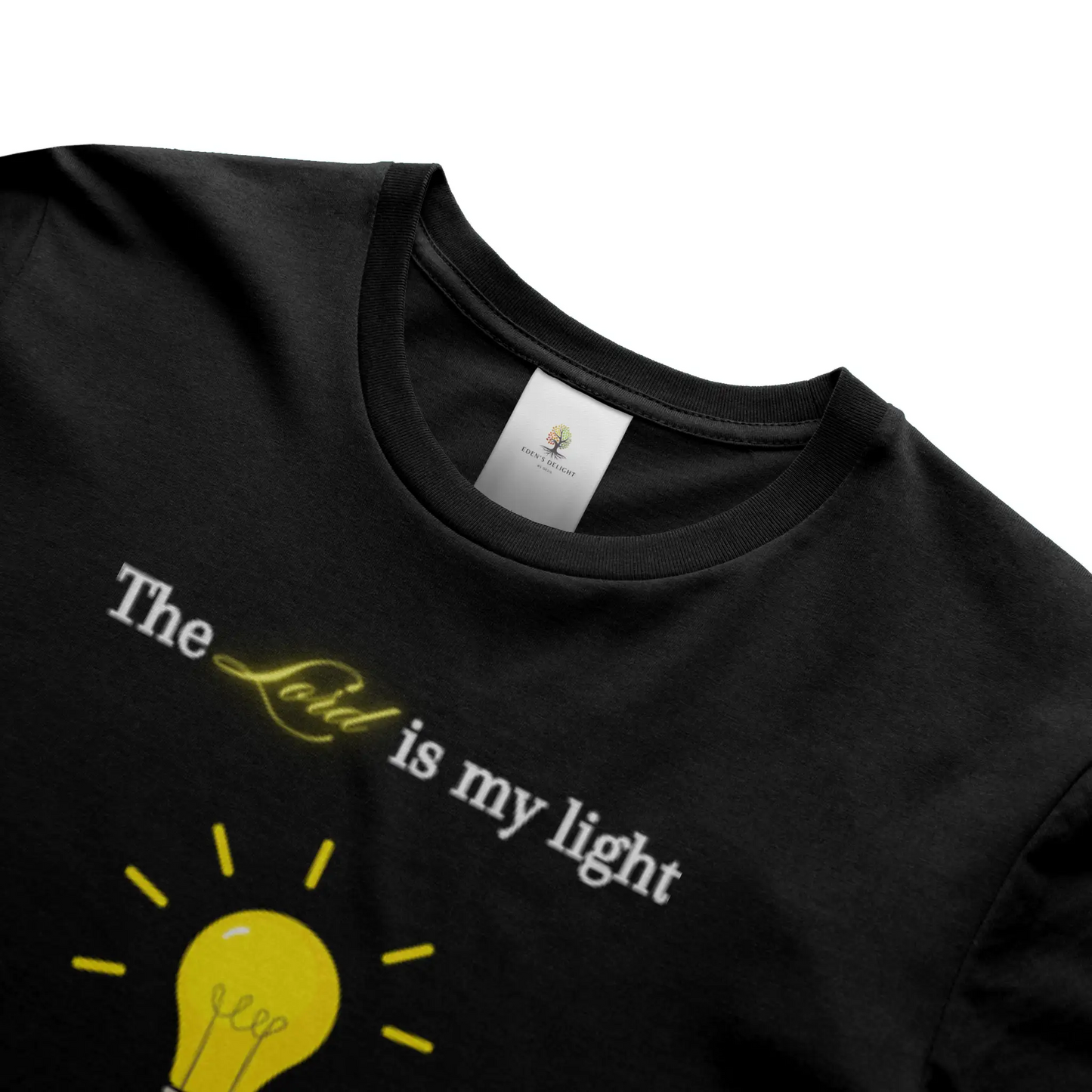 Christian T-Shirts with Lord Is My Light faith-inspired graphic design