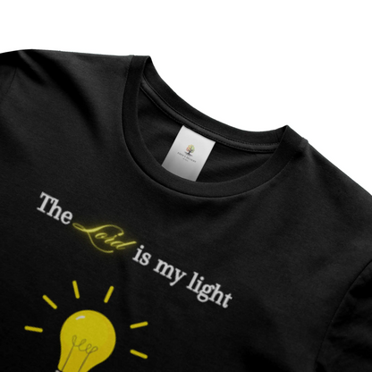 Christian T-Shirts with Lord Is My Light faith-inspired graphic design