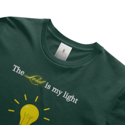 Christian T-Shirts with Lord Is My Light faith-inspired graphic design