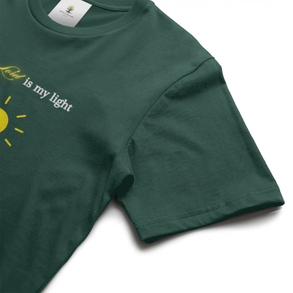 Christian T-Shirts with Lord Is My Light faith-inspired graphic design