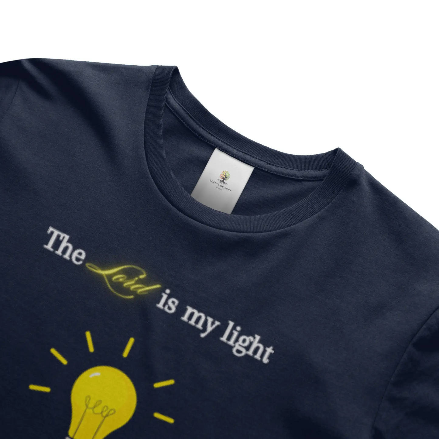 Christian T-Shirts with Lord Is My Light faith-inspired graphic design