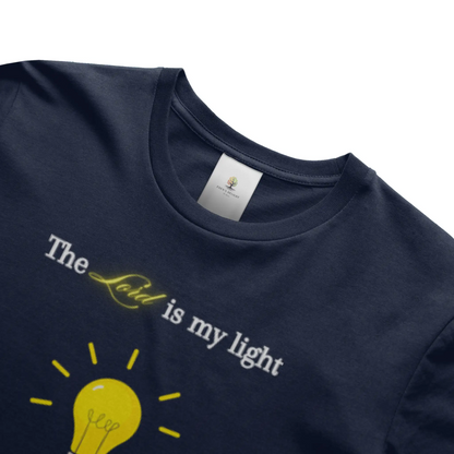 Christian T-Shirts with Lord Is My Light faith-inspired graphic design