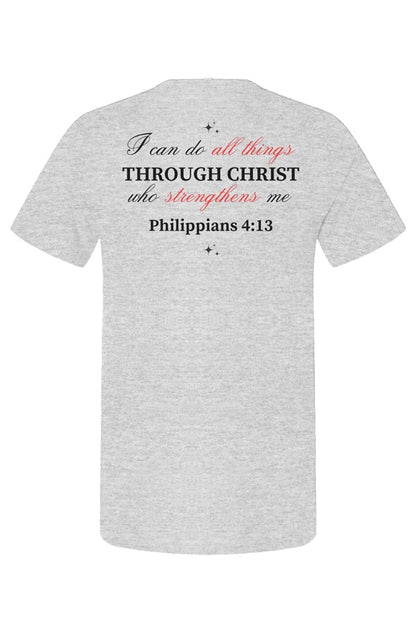 Christian T-Shirts with Feeling Weak faith-inspired graphic design