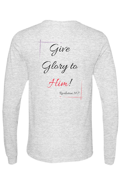 Christian long sleeve shirts with Fear God faith-inspired graphic design