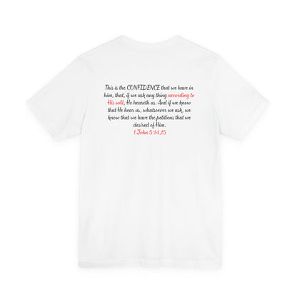 Need Answers? Q&A Christian Tee — 1 John 5:14 Inspirational Faith T-Shirt
