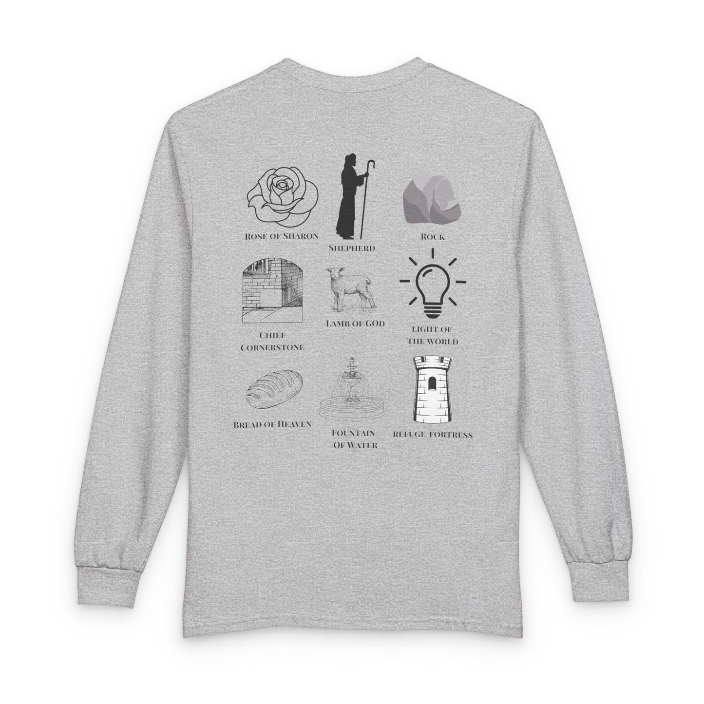 Who Is Jesus To You? Long Sleeve - Christian Faith Icons Tee