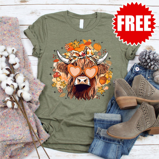 Highland Cow Tee - 0