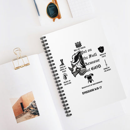 Armor of God Spiral Notebook — Ephesians 6:10-17 Christian Journal