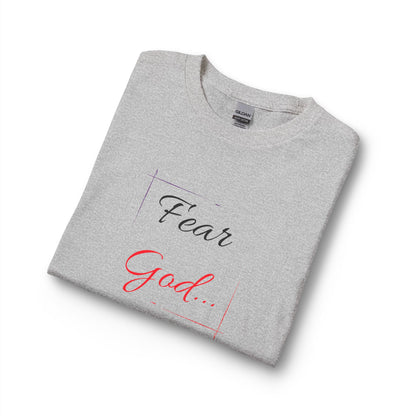 Faith Long Sleeve Tee — “Fear God… Give Glory to Him!” Scripture Shirt