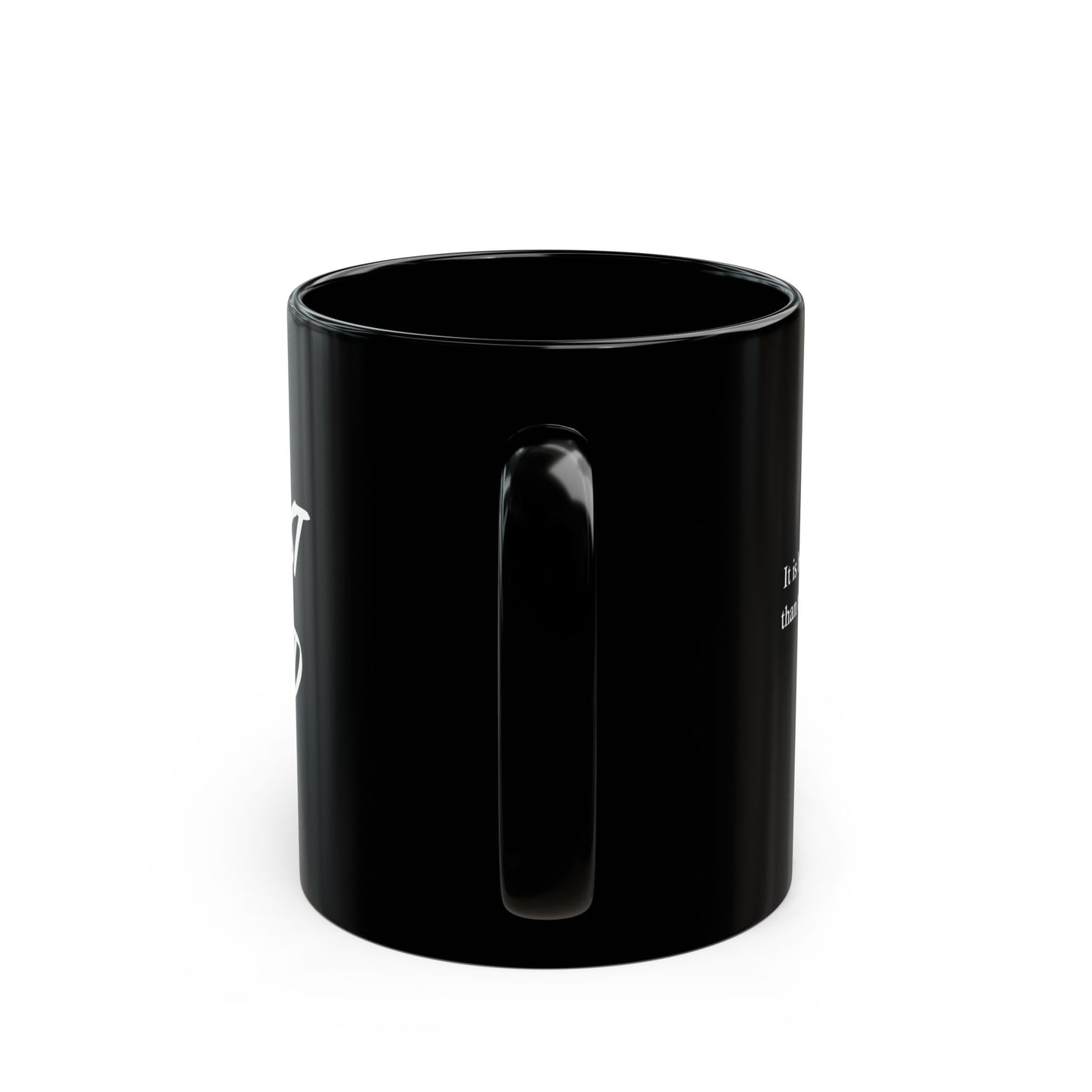 Trust God Coffee Mug — Black Inspirational Faith Mug (11oz & 15oz)