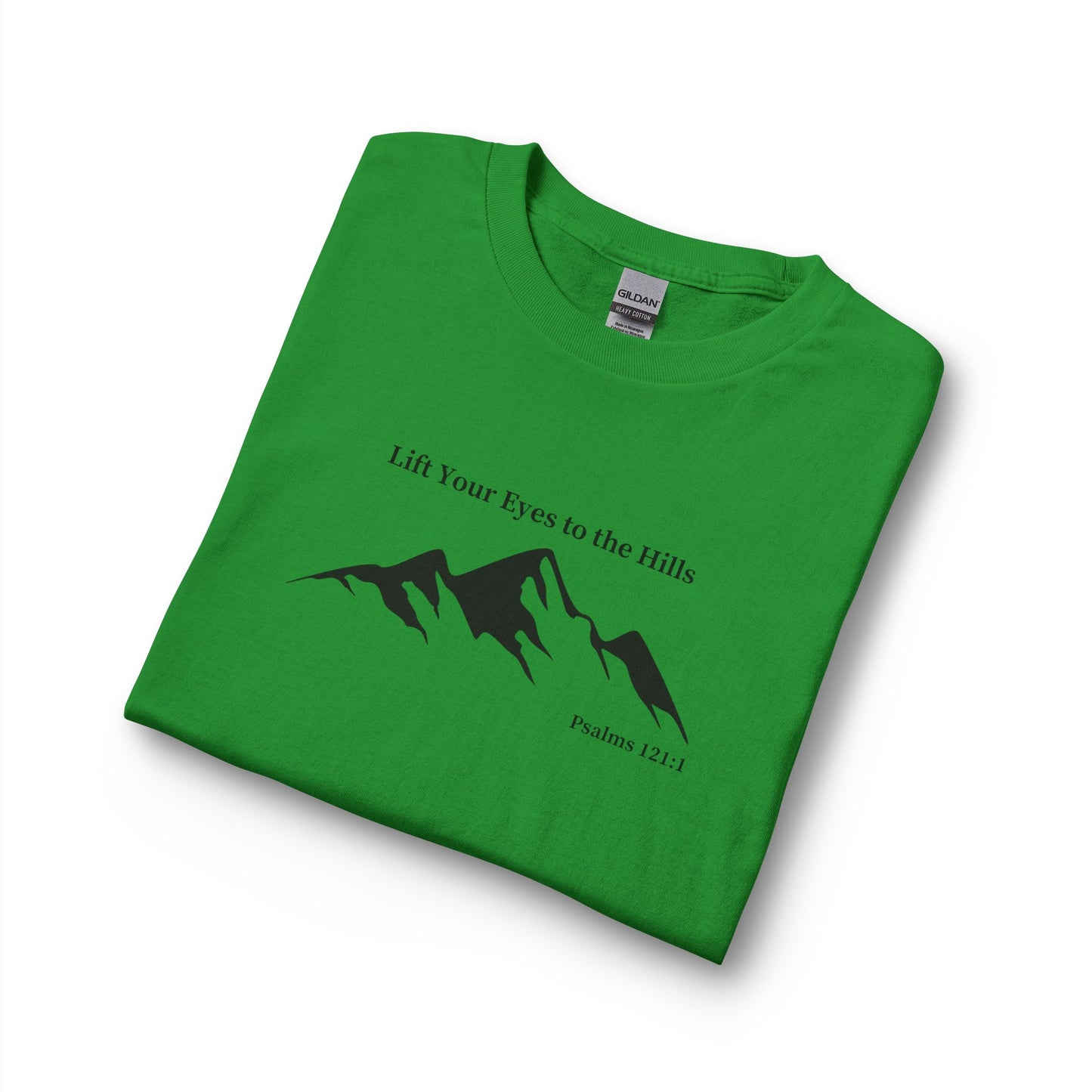 Long Sleeve Shirt — "Lift Your Eyes to the Hills" Mountain Psalm Design
