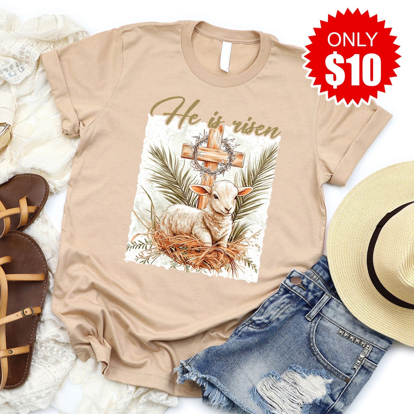 He Is Risen Tee - 10