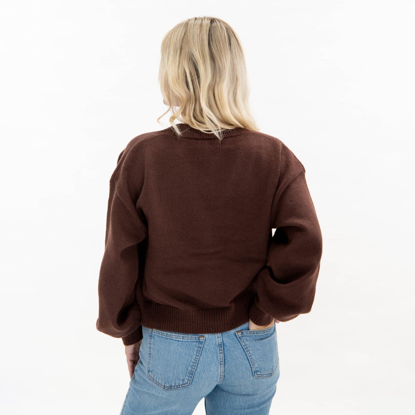 Gingerbread Joyful Merry Blessed Cardigan