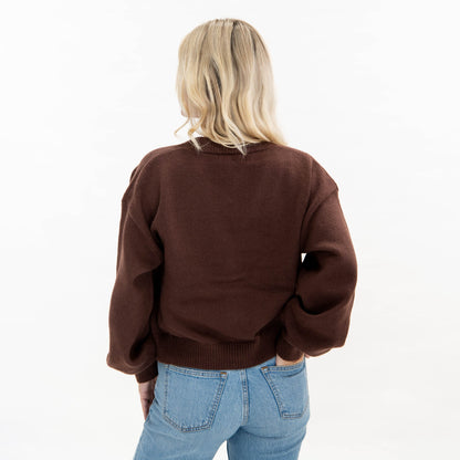 Gingerbread Joyful Merry Blessed Cardigan