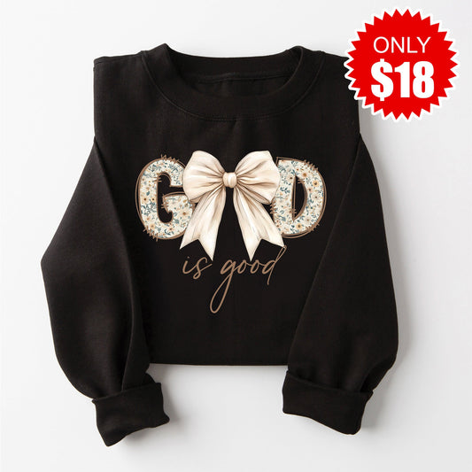 God Is Good Sweatshirt - Black - 18