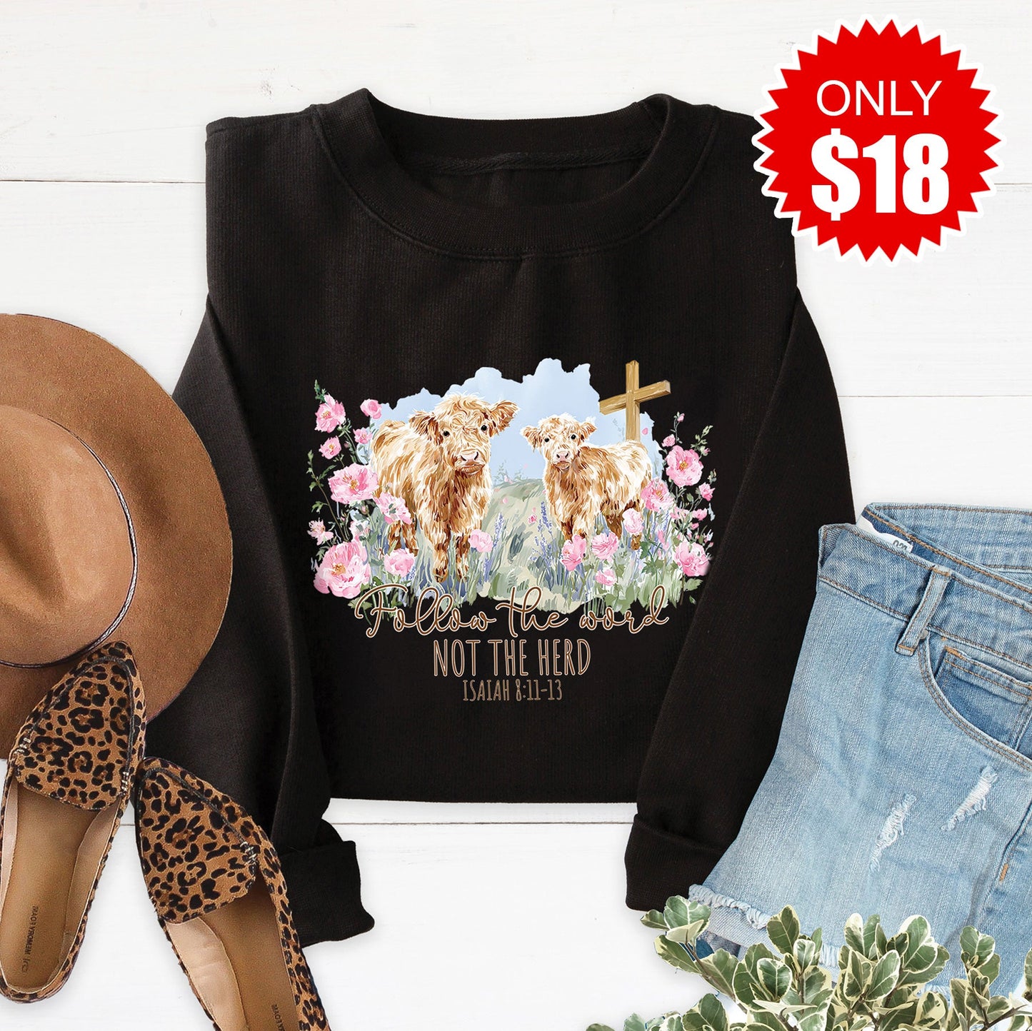 Follow The Word Sweatshirt - Black - 18