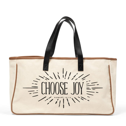 Choose Joy Canvas Tote Bag