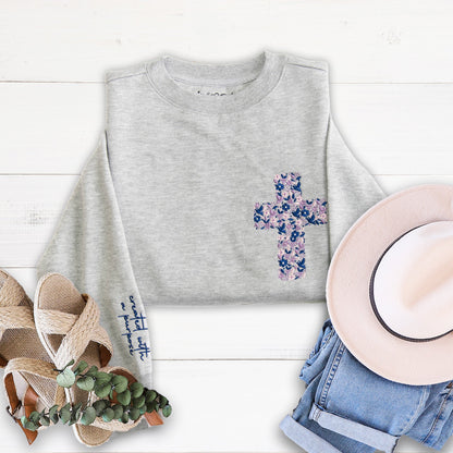 Created With A Purpose Embroidered Crewneck Sweatshirt