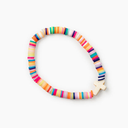 Cross Bead Neutral Bracelet