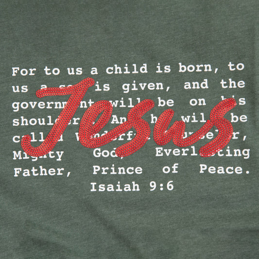 Jesus Sequin Tee