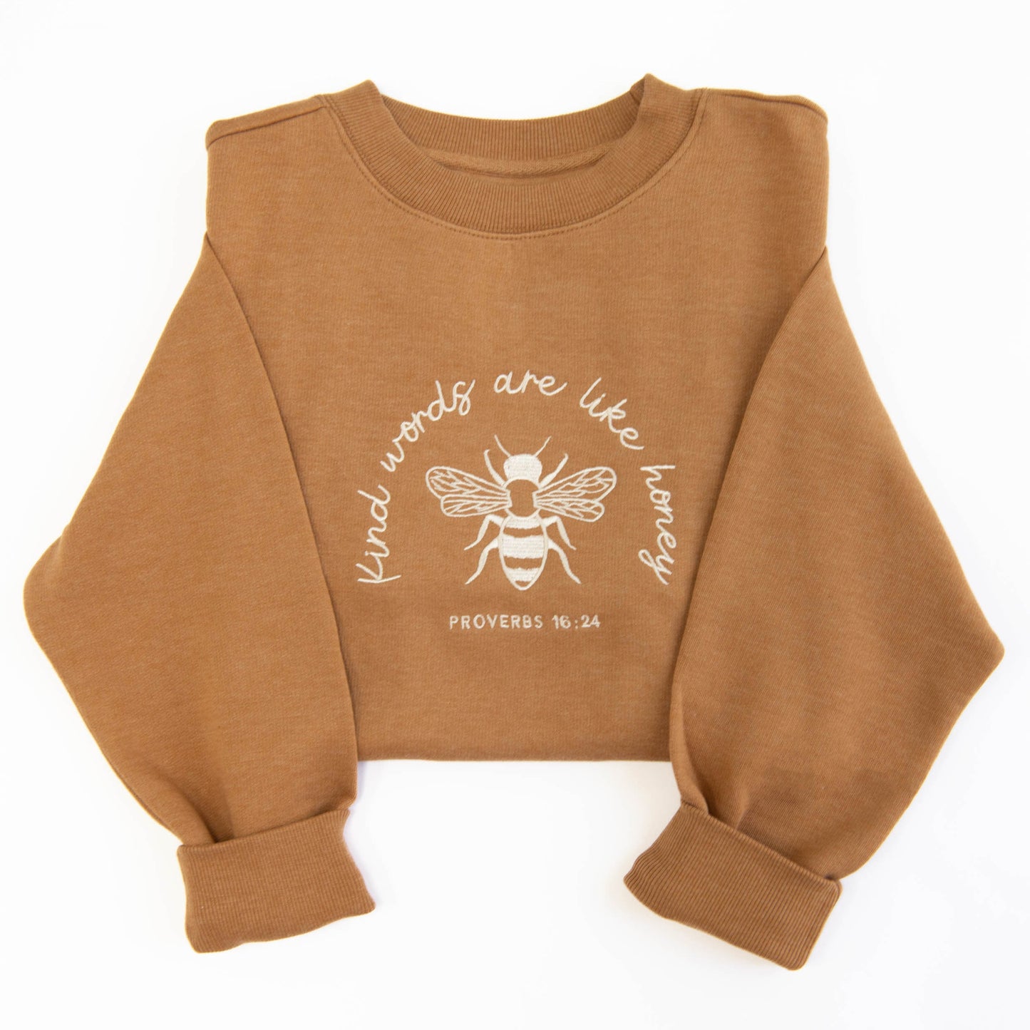 Kind Words Embroidered Crewneck Sweatshirt