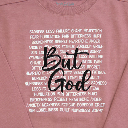 But God Embroidered Crewneck Sweatshirt