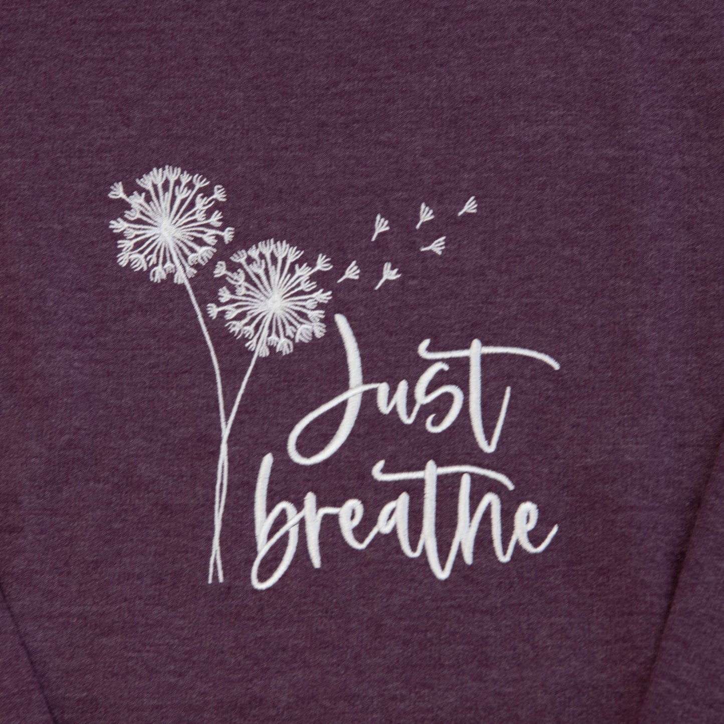 Just Breathe Embroidered Crewneck Sweatshirt