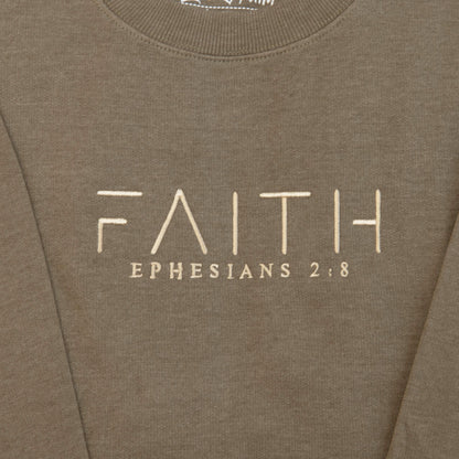Faith Embroidered Crewneck Sweatshirt