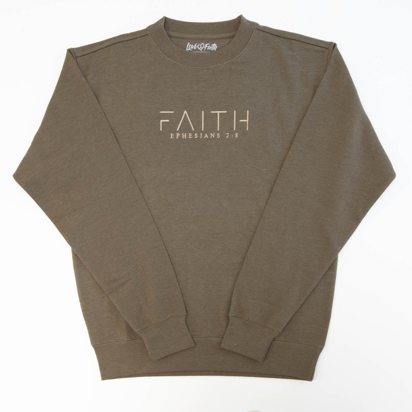 Faith Embroidered Crewneck Sweatshirt