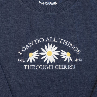 I Can Do All Things Embroidered Crewneck Sweatshirt