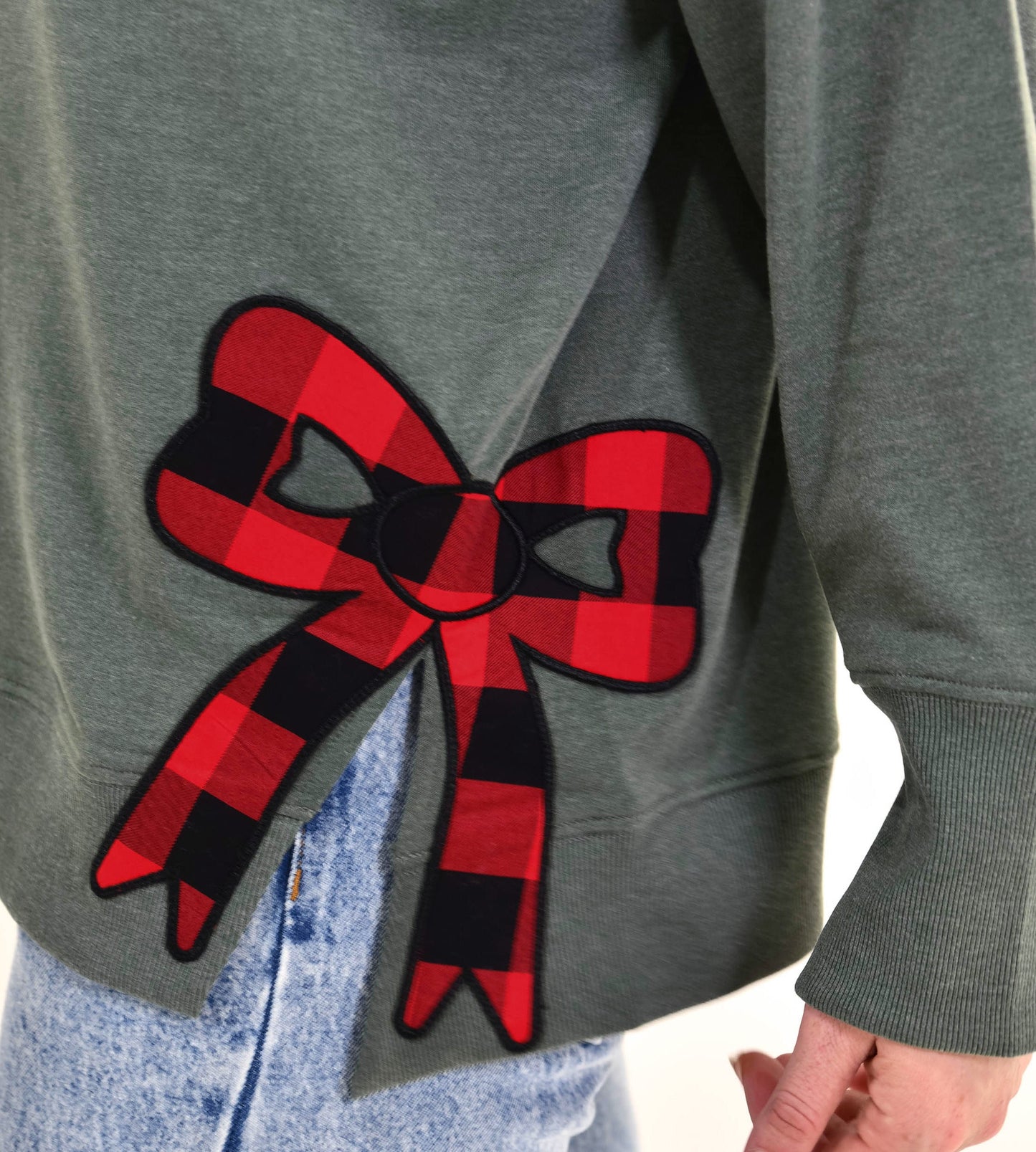 Cozy Season Side Slit Crewneck Sweatshirt